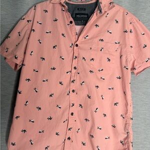 Gant Pink Button Down Shirt with Black Pattern